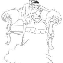 Prince and princess coloring pages