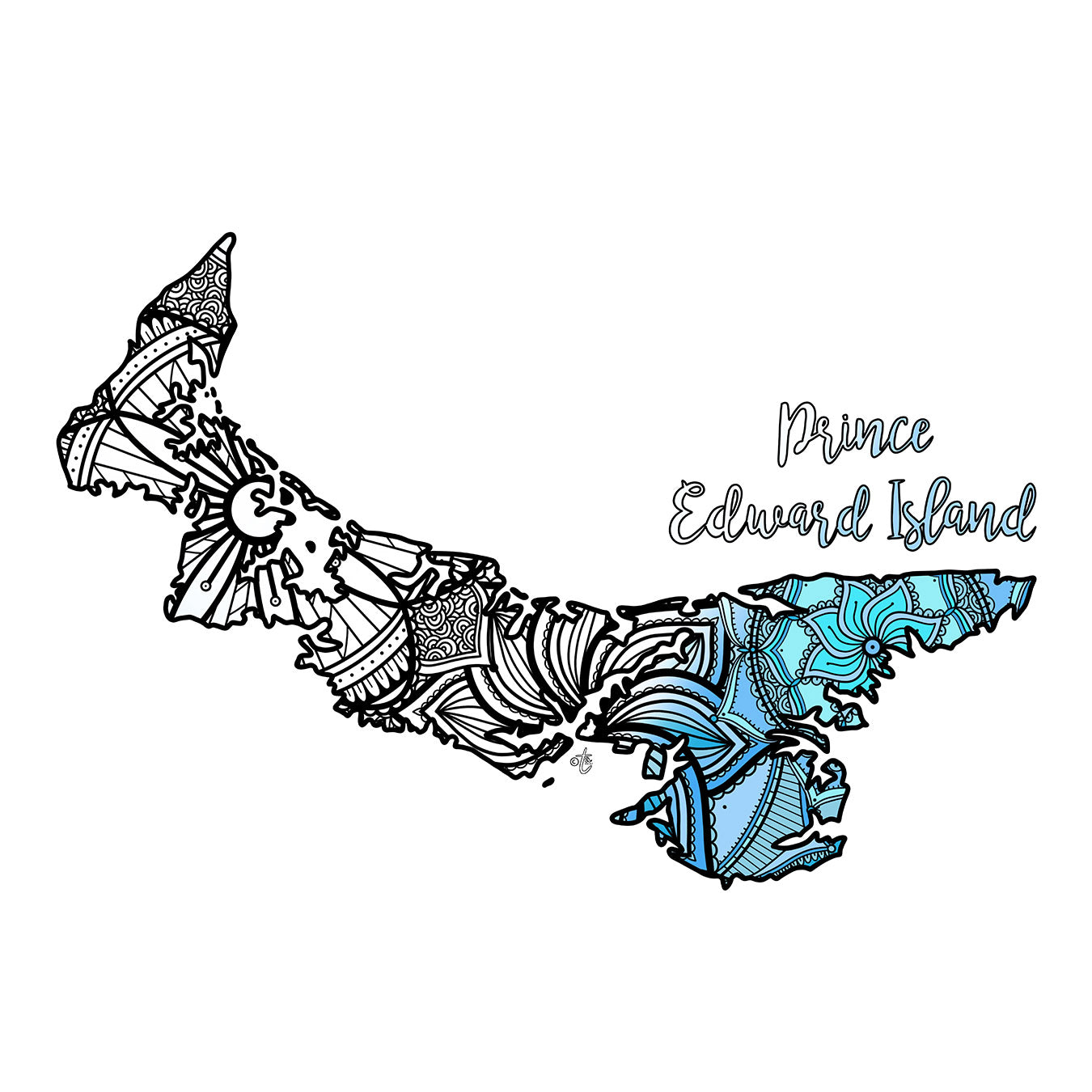 Coloring pages prince edward island canada map â ta muchly