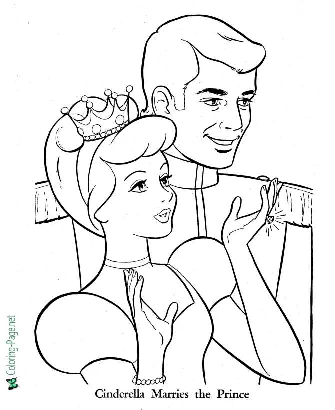 Cinderella coloring pages