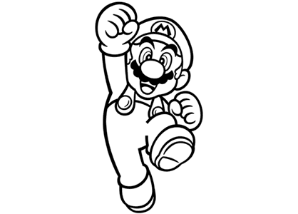 Super mario bros coloring pages