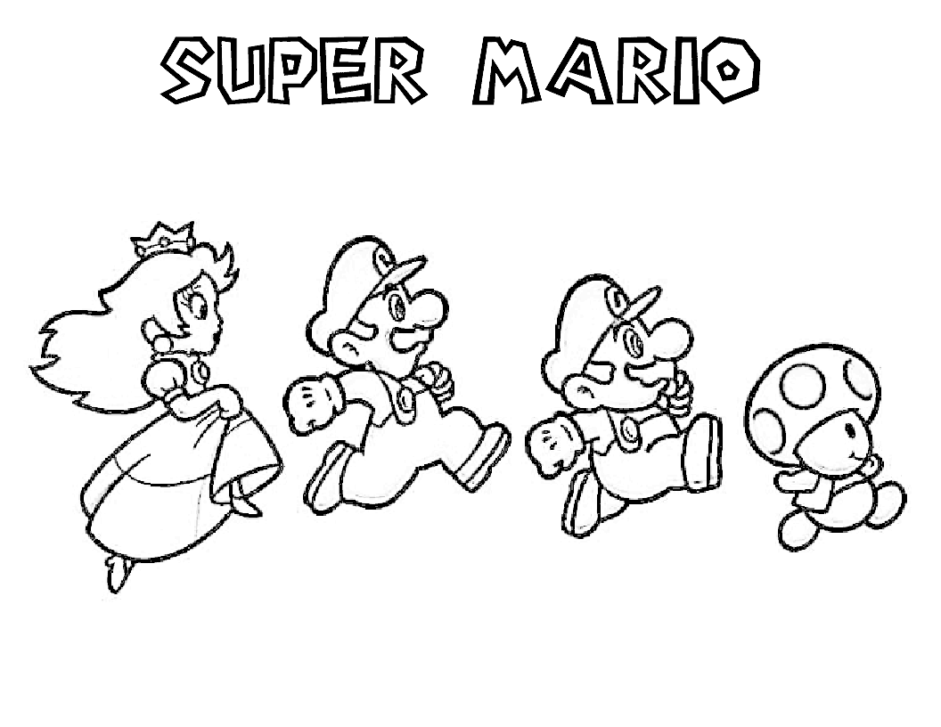 Coloring page mario bros video games â printable coloring pages