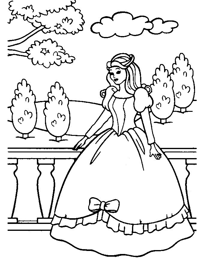 Princess coloring page