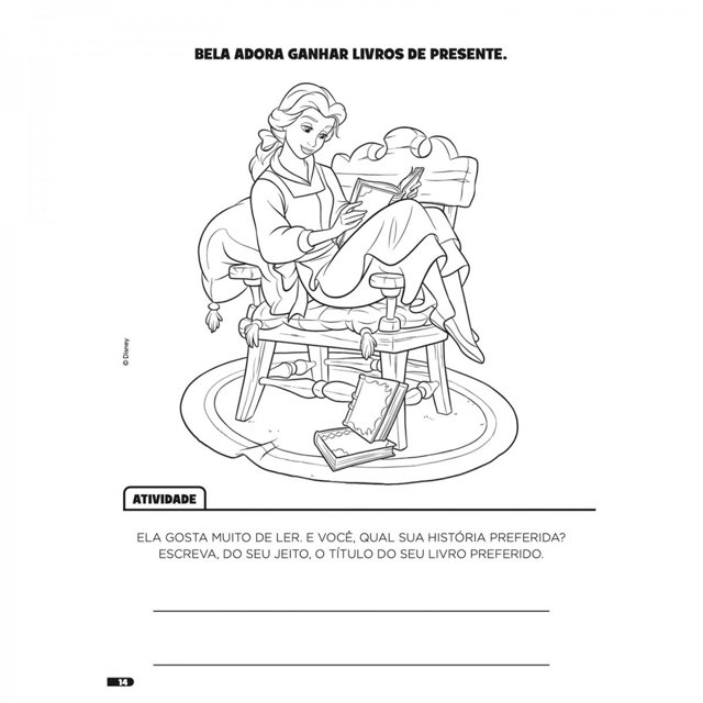 Livro de atividades e colorir disney princesas