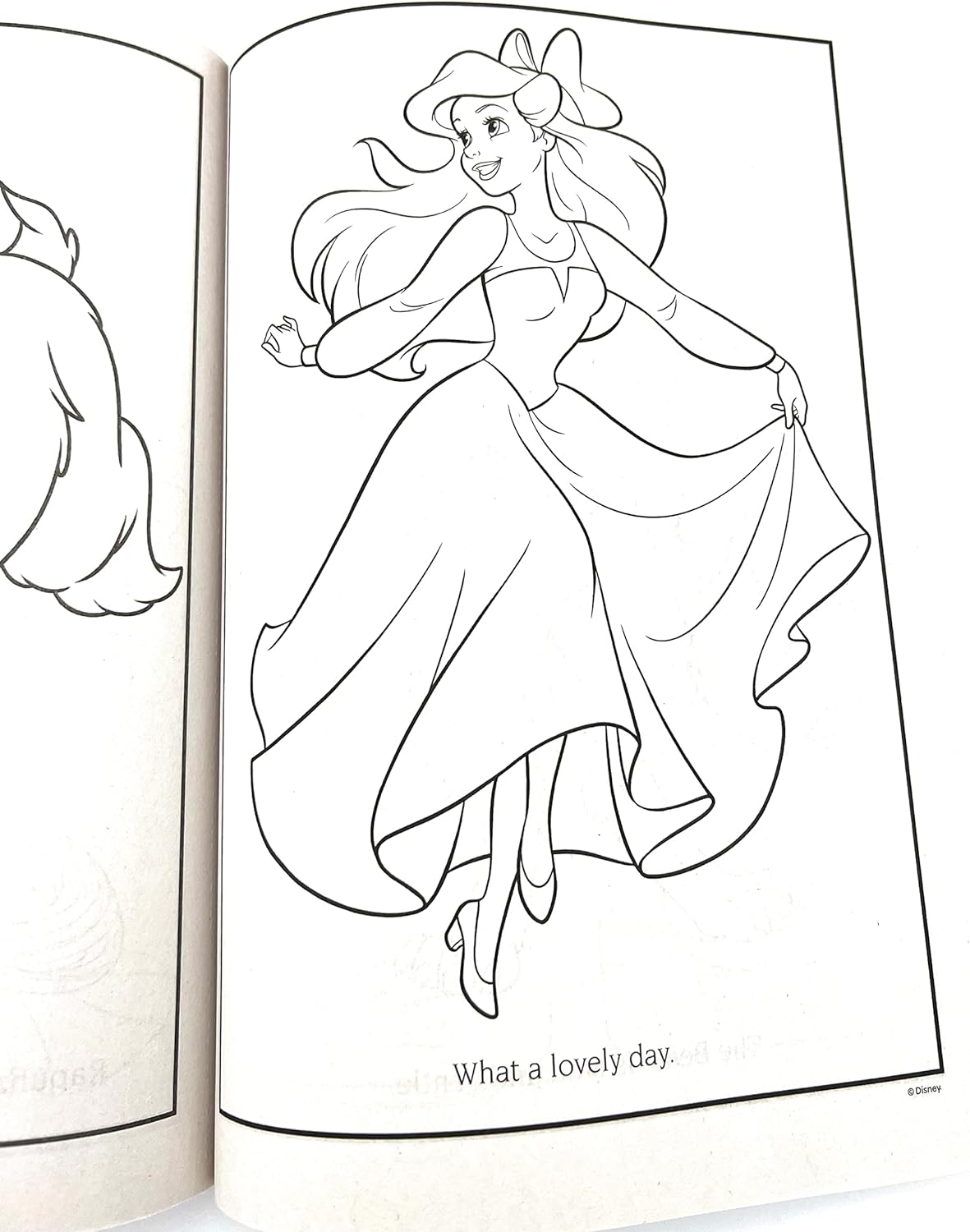 Disney libro para lorear y actividades de princesa jazmãn pocahontas rapunzel lgador de puerta en la parte posterior gigante pãginas â sta rica
