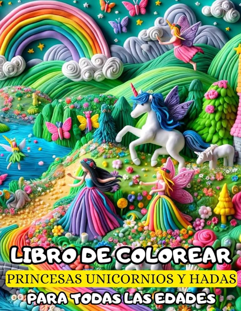 Libro de colorear princesas unicornios y hadas para todas las edades spanish edition niza coco books