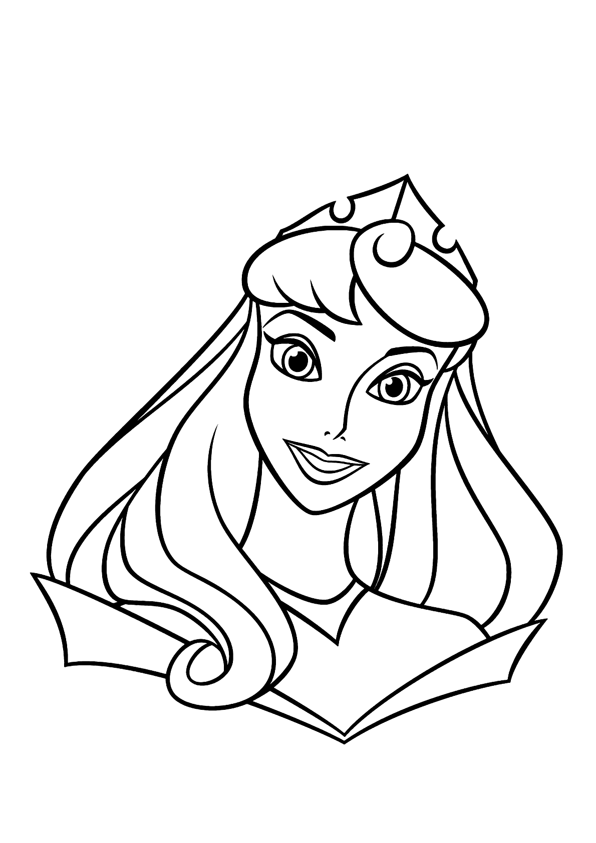 Princesa linda para colorir