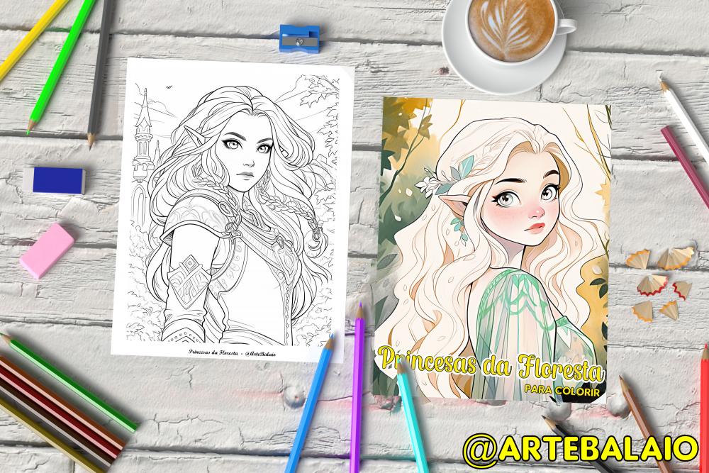 Marketplace princesas da flores para colorir