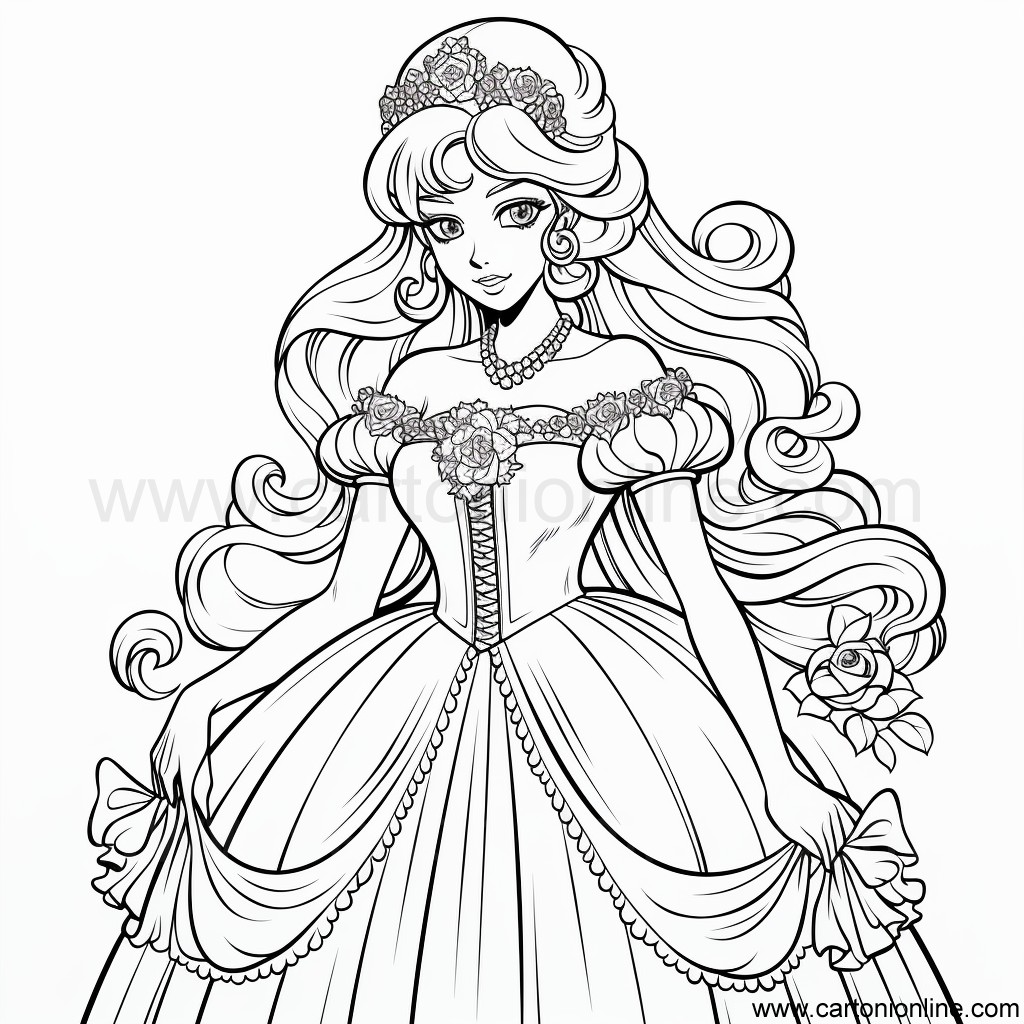 Princess coloring page