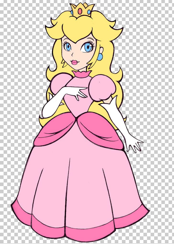 Super mario bros super princess peach png clipart artwork clothing coloring book fictional character flower free