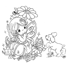 Top free printable beautiful fairy coloring pages online