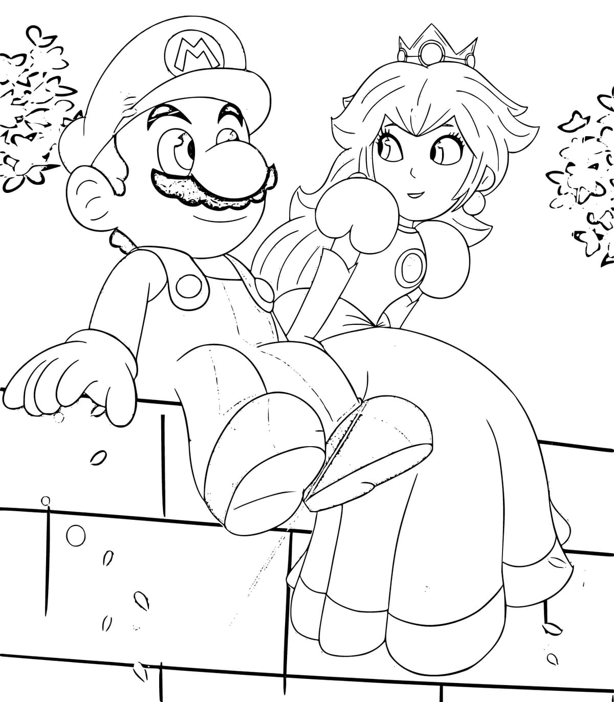 Super mario bros coloring pages
