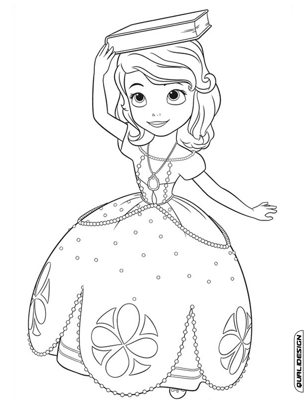 Desenhos para colorir princesinha sofia