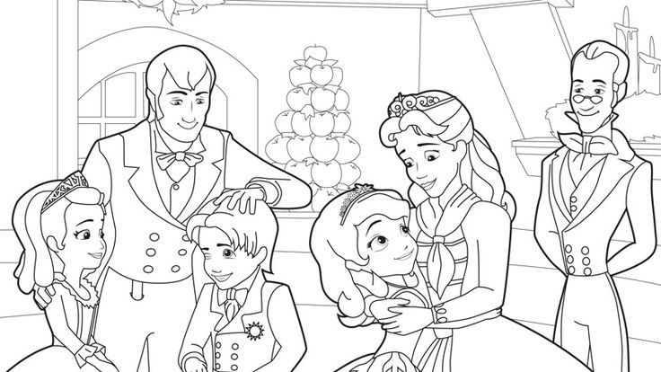 Sofia the first coloring pages sofia and family coloring pages disney coloring pages family coloring pages