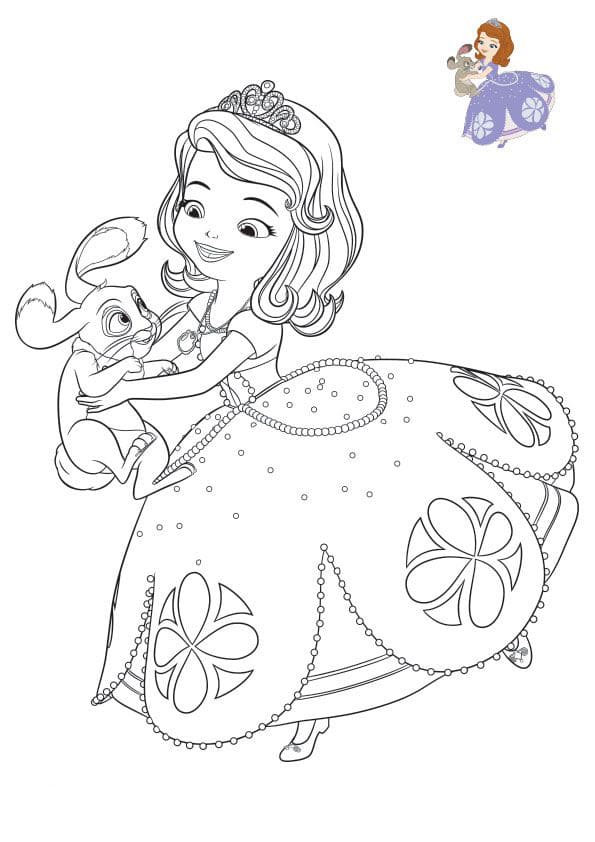 Sofia the first coloring pages
