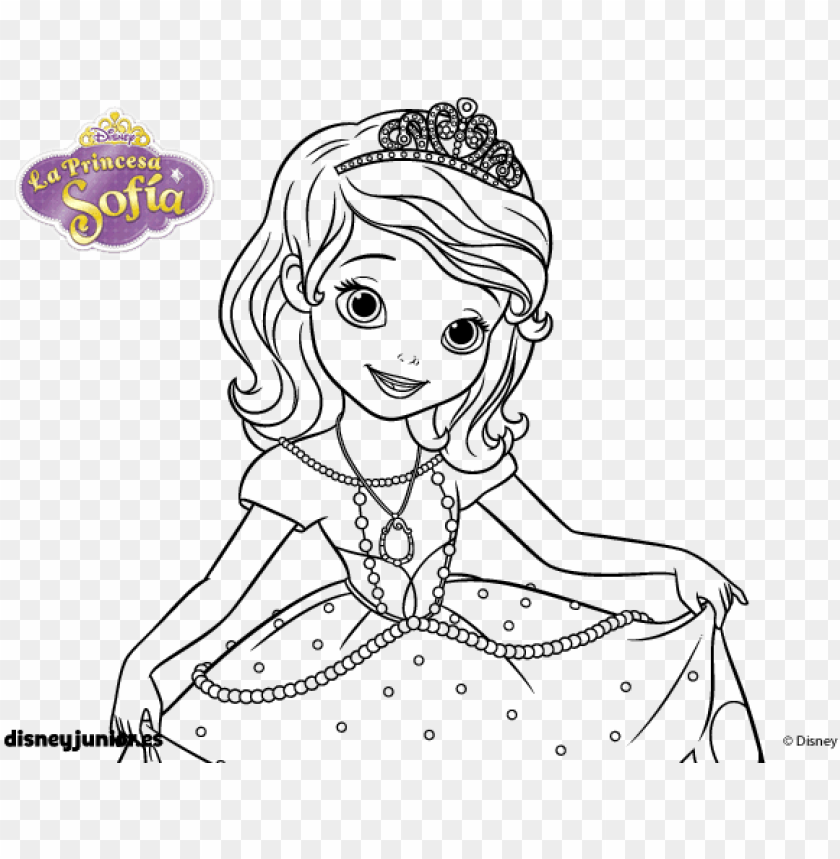 Free download hd png dibujo de la princesa sofia saludando para colorear princesa sofia para colorir png transparent with clear background id