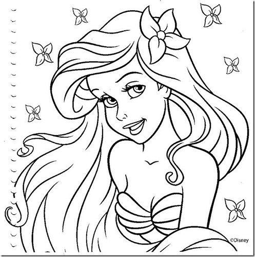 Desenhos colorir princesas disney