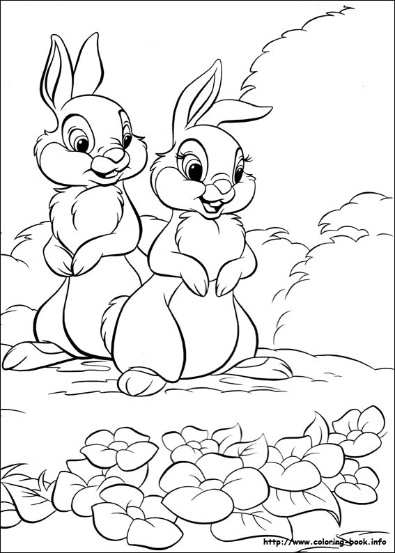 Disney bunnies coloring picture