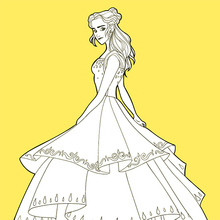Beauty and the beast coloring pages