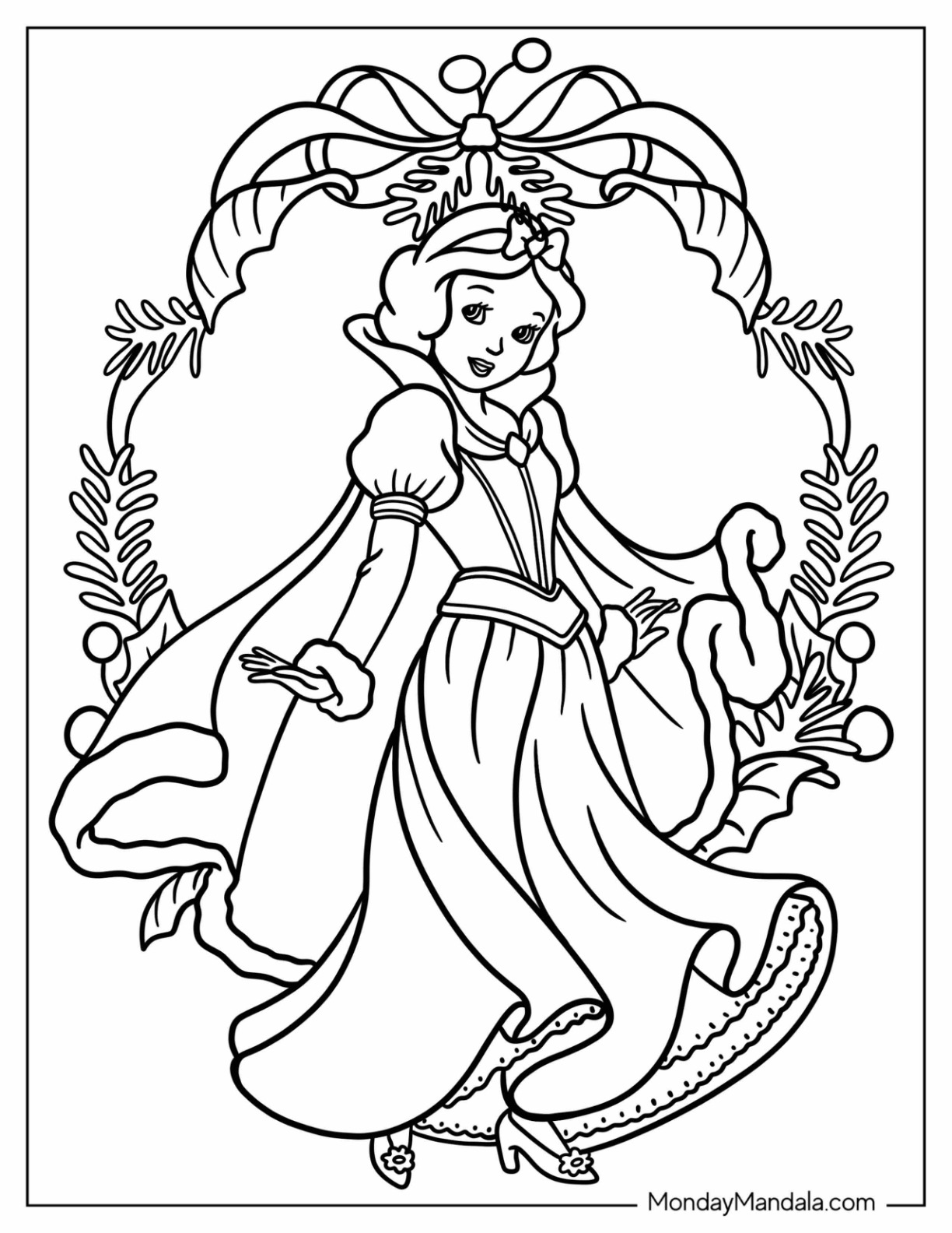 Disney christmas coloring pages free pdf printables