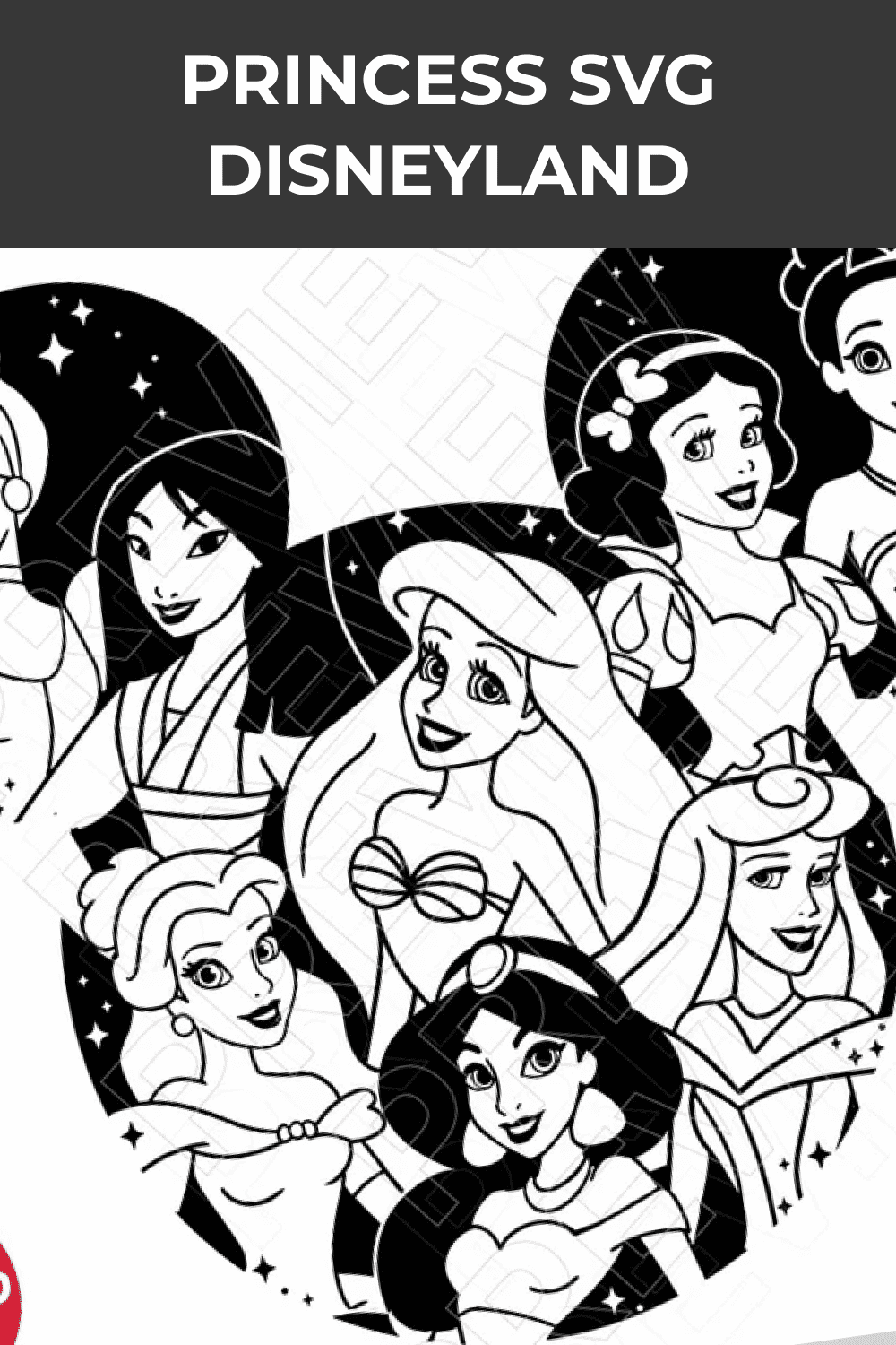 Princess svg disneyland ears png clipart â