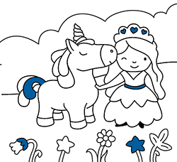 Princess coloring pages for kids