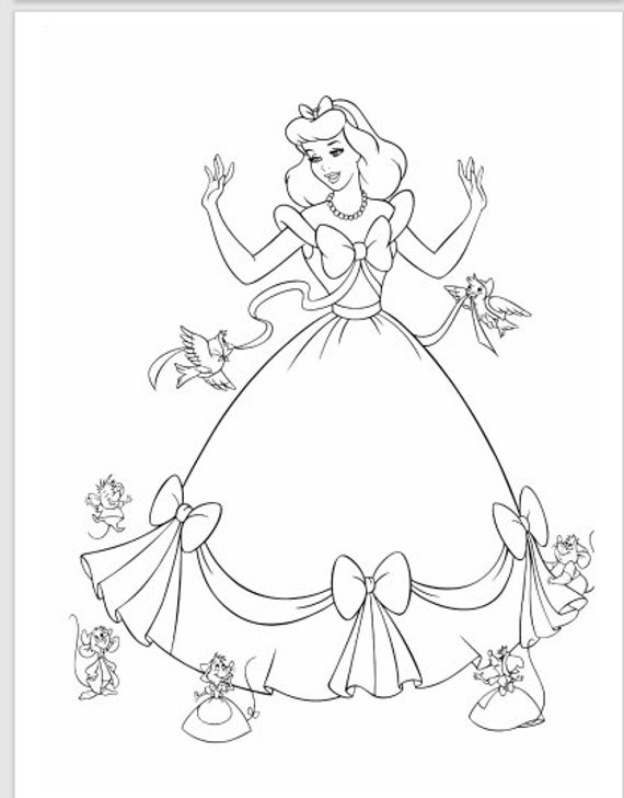 Princesas para colorear para imprimir pãginas