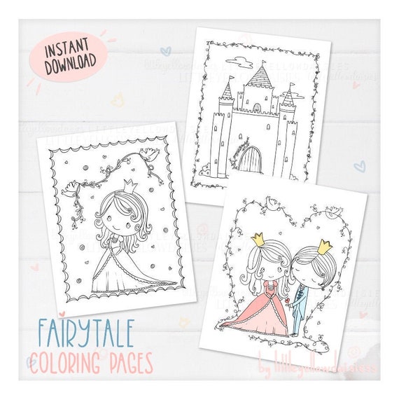 Pãginas para colorear de princesas libro para colorear de cuento de hadas actividades de fiesta para niãos escuela caprichoso manualidades para niãas prãncipe castillo fantasãa pdf