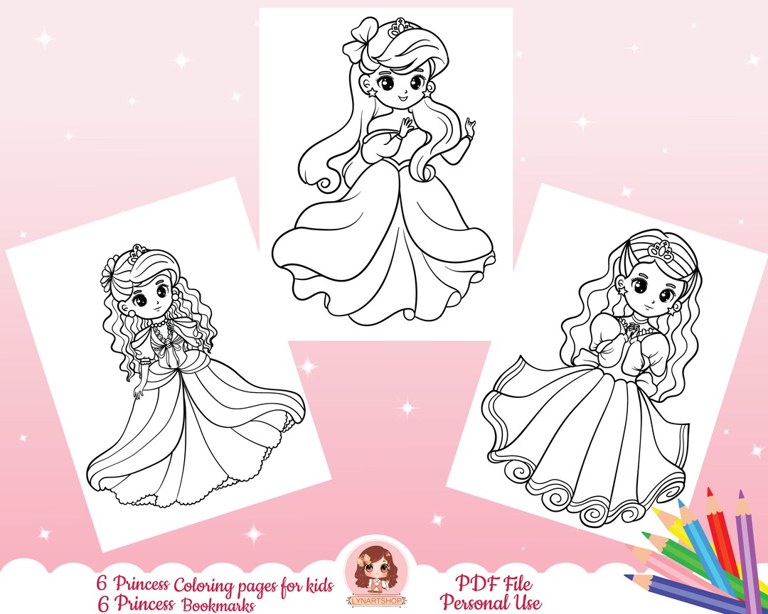 Pãginas para colorear de princesas para niãos pãginas para