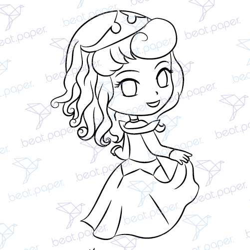 Sellos digitales de princesa disney para colorear beatpaper