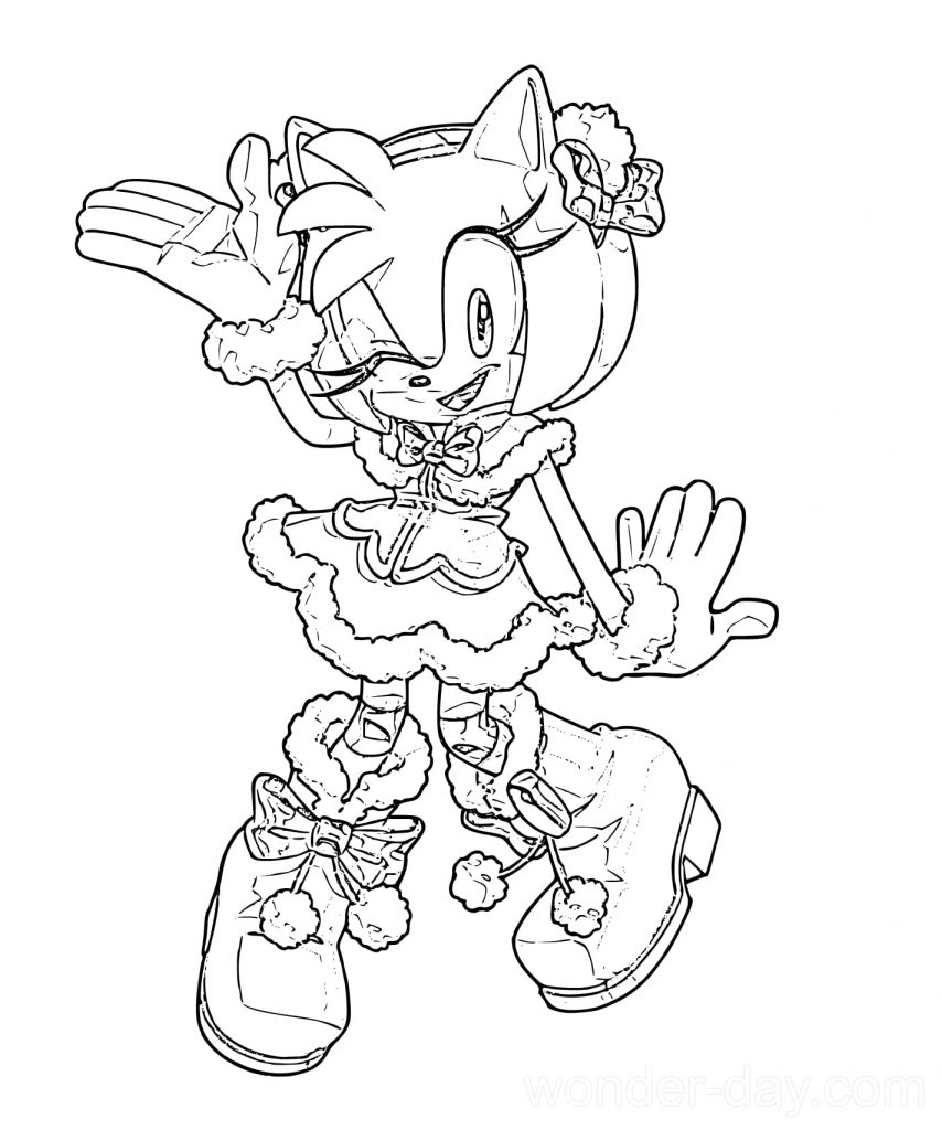 Amy rose coloring pages wonder day â coloring pages for children and adults