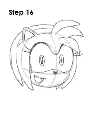 How to draw amy rose