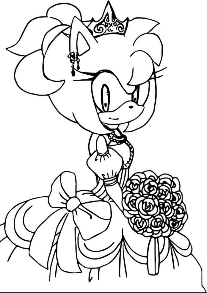 Amy rose coloring pages wonder day â coloring pages for children and adults
