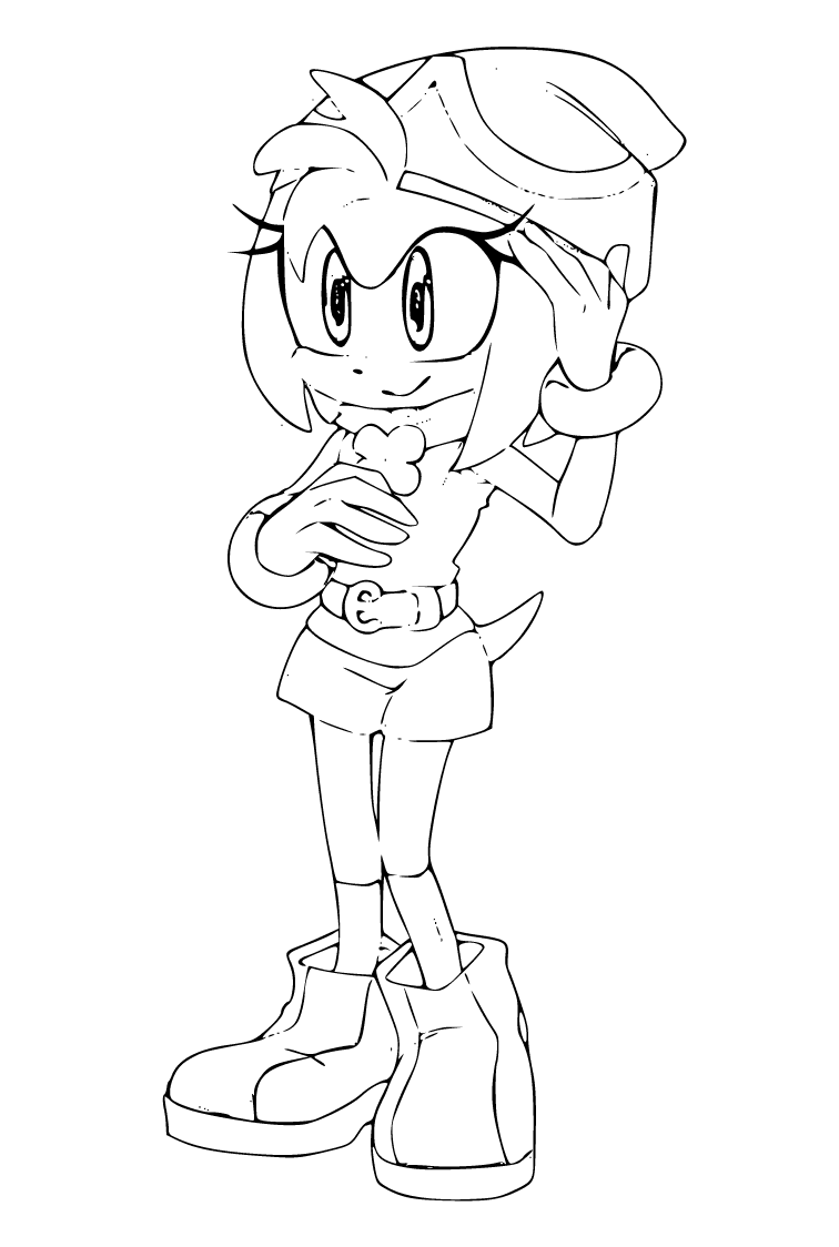 Amy rose coloring pages wonder day â coloring pages for children and adults