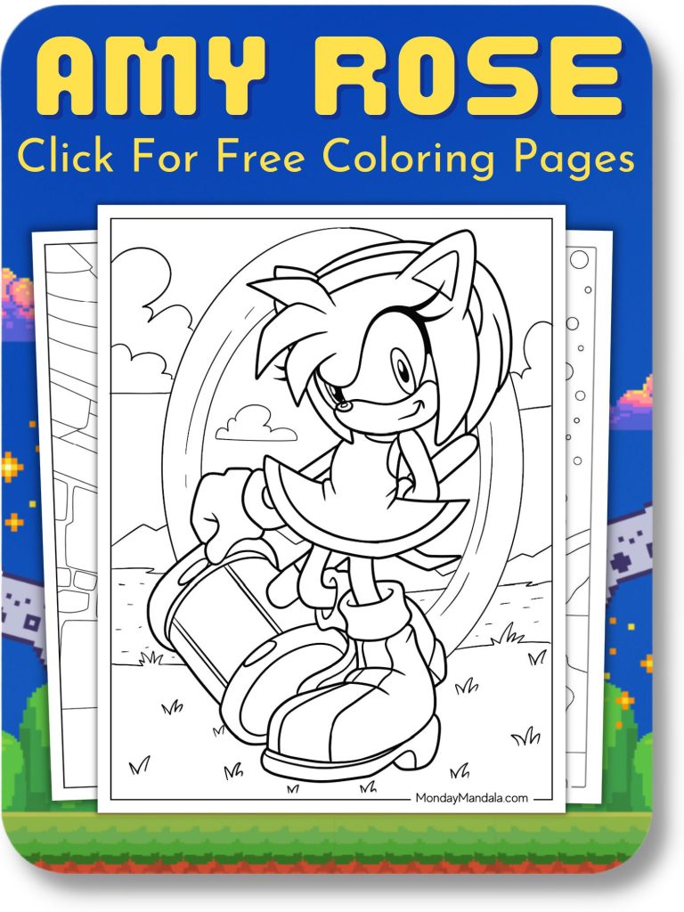 Video game coloring pages free pdf printables