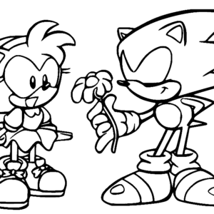 Amy rose coloring pages printable for free download