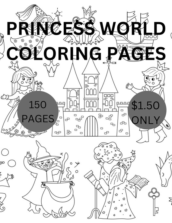 Princess coloring book childrens coloringcastle coloring