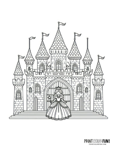 Fun castle clipart coloring pages inspiration creative projects for curious kids at