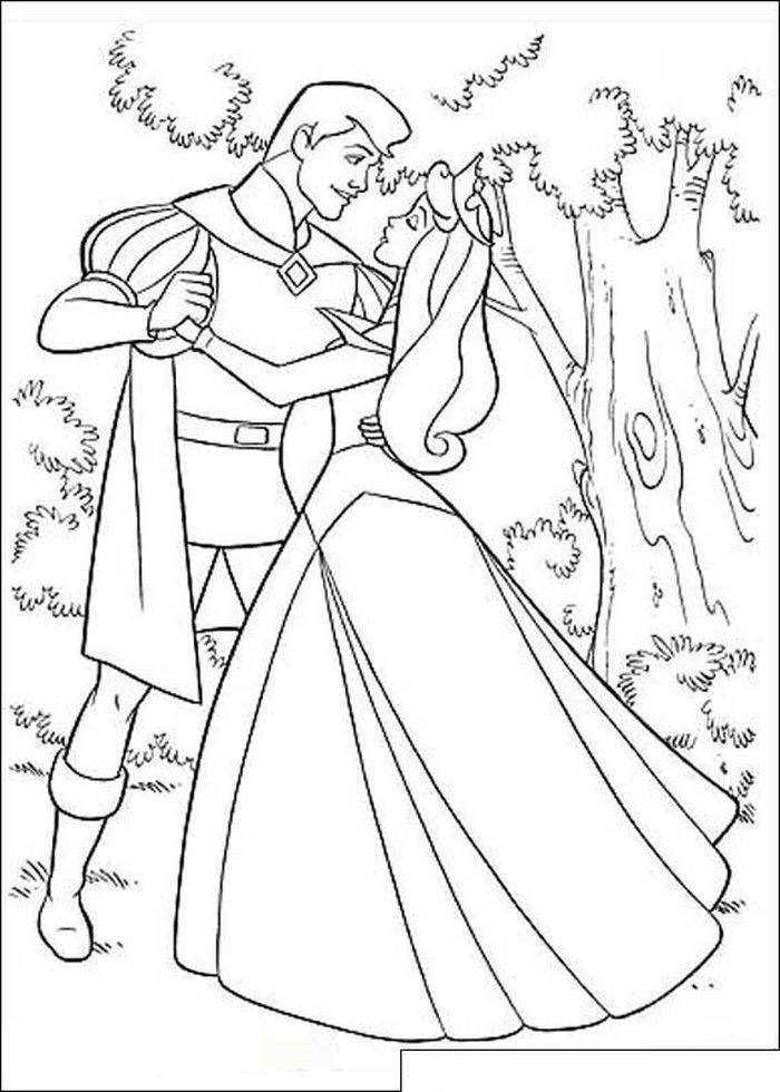 Aurora and prince philip coloring pages disney coloring pages sleeping beauty coloring pages disney princess coloring pages