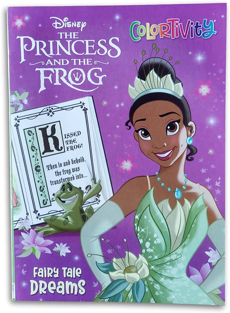 Princess tiana and the frog coloring activity book favor or gift for children