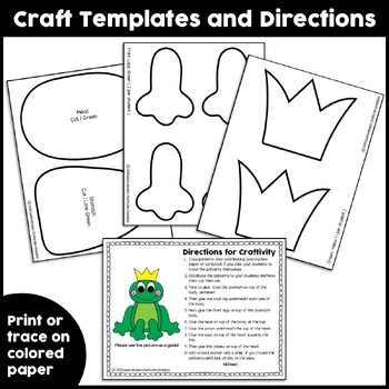 Frog prince craft fairytales craft fairy tale activities princess and frog