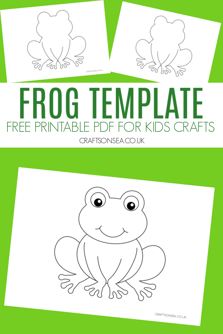 Frog template free printable pdf