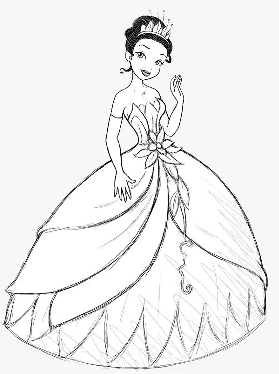 The frog princess printable coloring pages