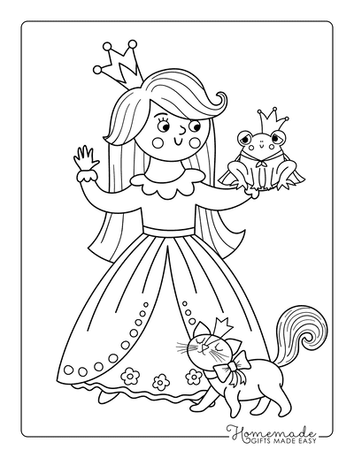 Free princess coloring pages for kids