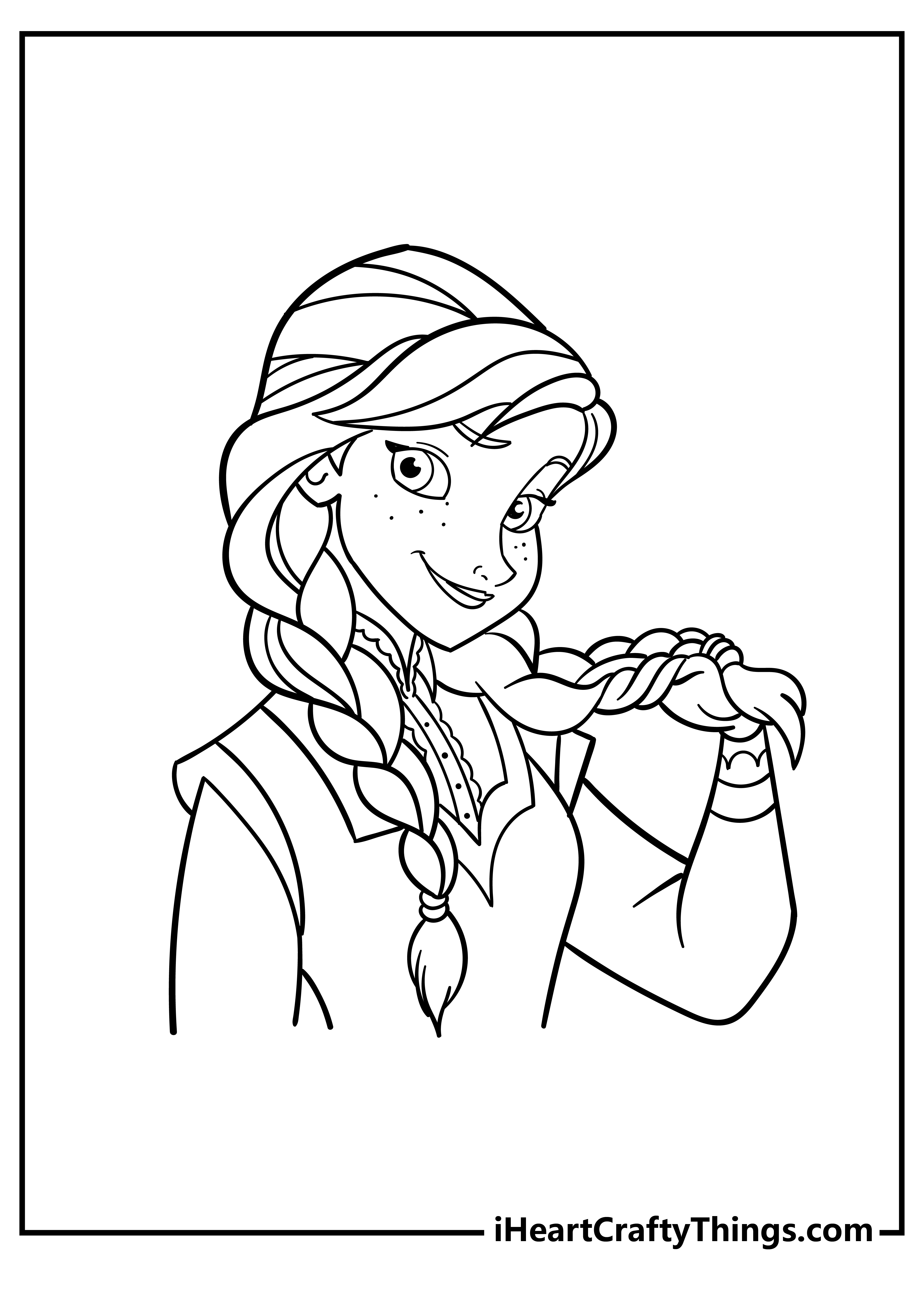 Elsa and anna coloring pages free printables