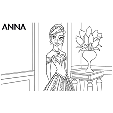 Beautiful frozen coloring pages for your little princess