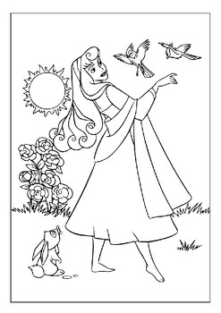 Unleash imagination princess aurora coloring pages collection for kids