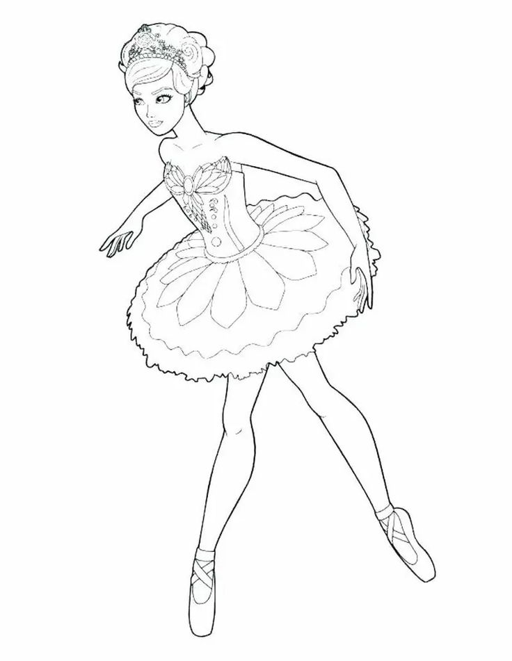 Cute ballerina coloring pages pdf ideas