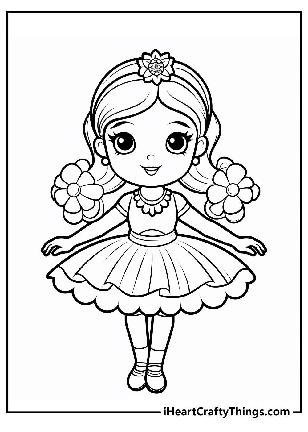 Ballerina coloring pages free printables