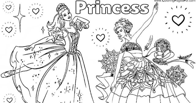Princess ballerina coloring pages rcoloringpagespdf
