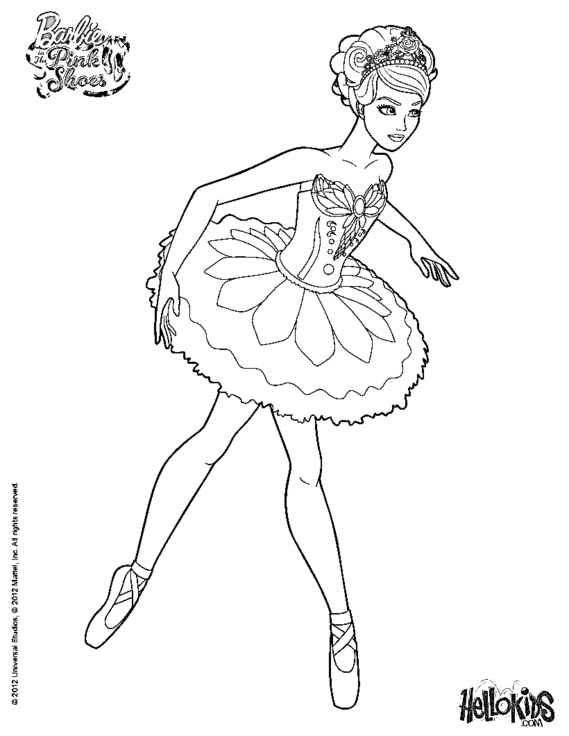 Ballerina coloring pages